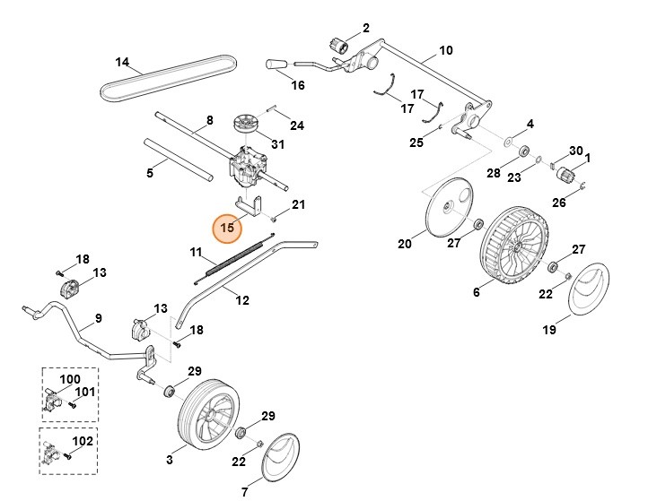 Uchwyt, Stihl 63507042702