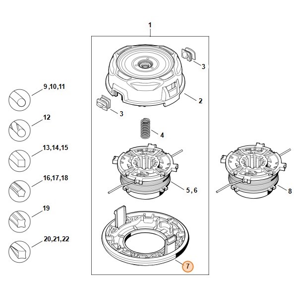 Część dolna, Stihl 40037139701