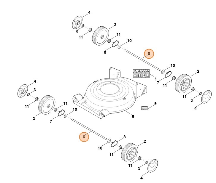 Oś, Stihl 63577030901