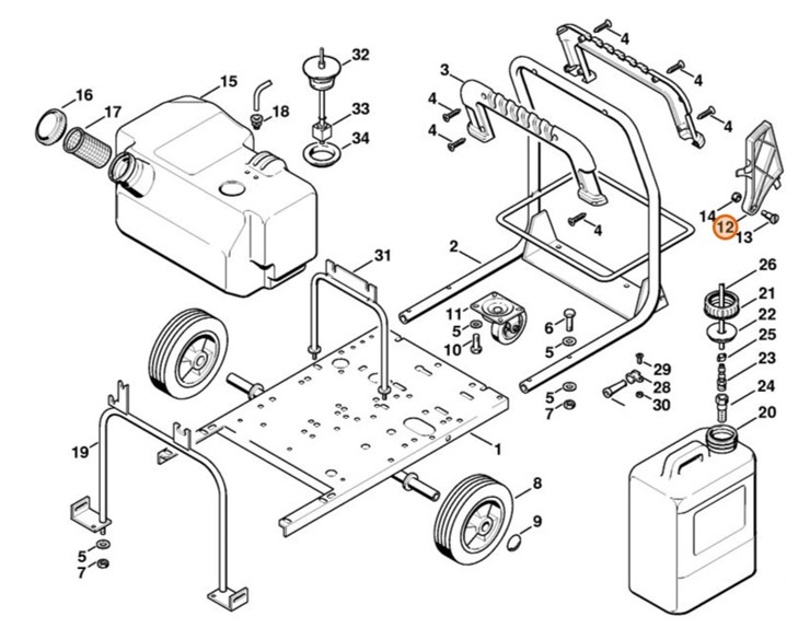 Wspornik, Stihl 47127917600