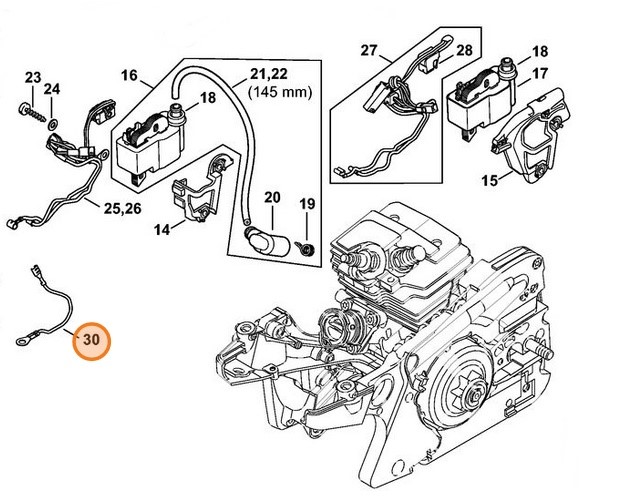 Przewód masowy, Stihl 11434402220