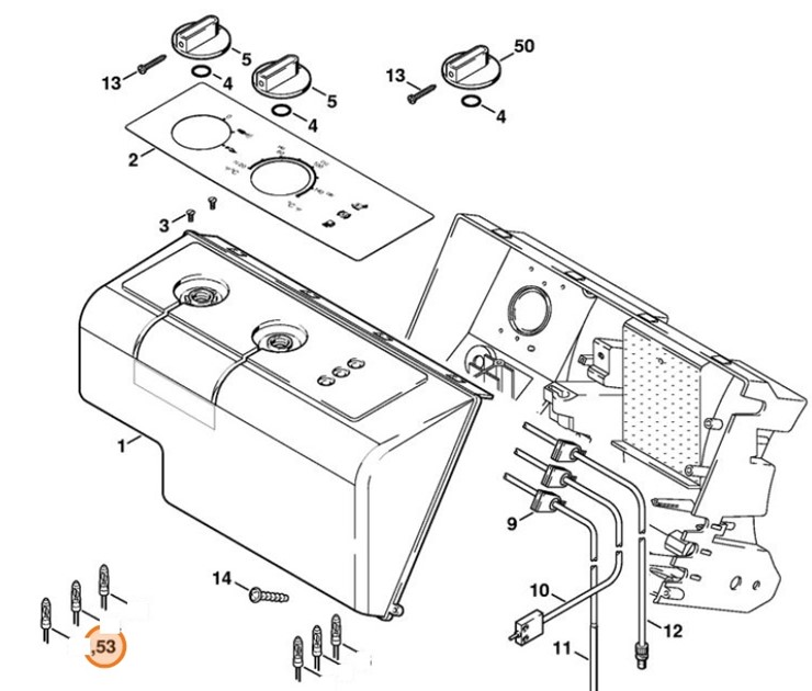 Lampka sygnalizacyjna, Stihl 47244301805