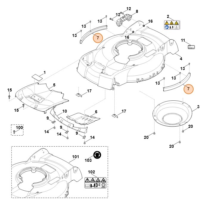 Listwa ochronna, Stihl 63837067311