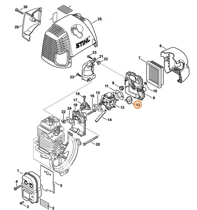 Pokrętło, Stihl 41801829503