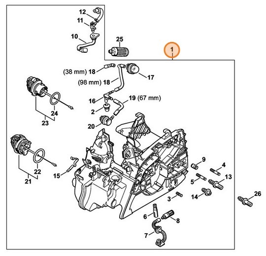 Obudowa silnika, Stihl 11390203007