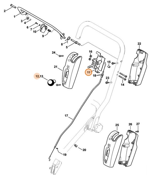 Dźwignia, Stihl 42247906201