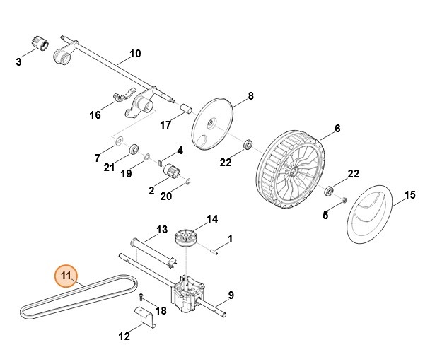 Pasek klinowy, Stihl 63407042110