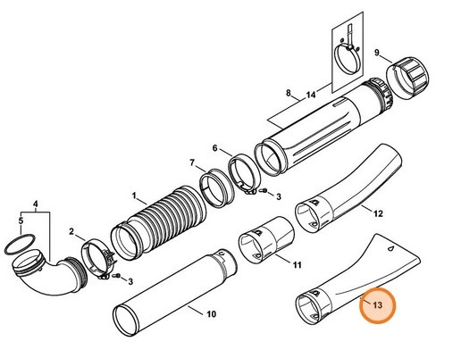 Dysza płaska zagięta, Stihl 42827086304