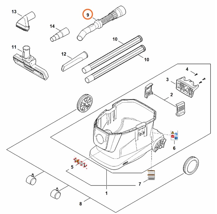Wąż ssący, Stihl SA045010800