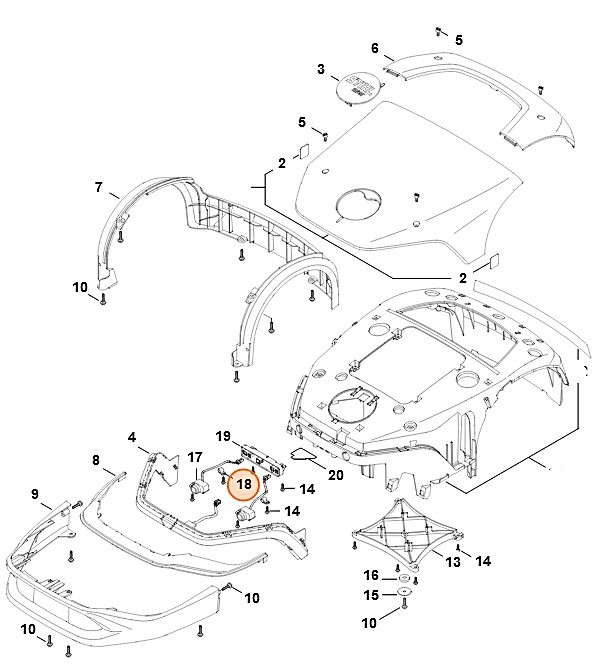 Uchwyt przewodów, Stihl 63094481200