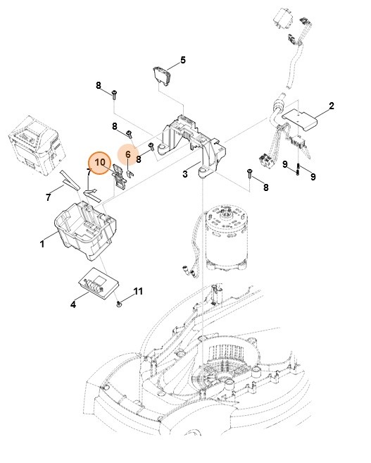 Dźwignia, Stihl 63114306405