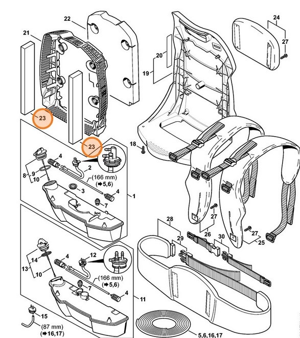 Wkładka tłumiąca, Stihl 42827063201