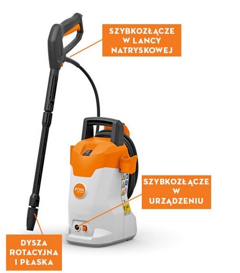 Kompaktowa myjka wysokociśnieniowa do prac przydomowych RE 80.0 X Stihl RE020114508