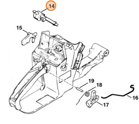 Wałek przełącznika, Stihl 11181820900
