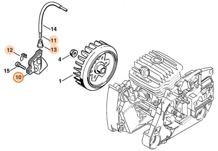 Moduł zapłonowy, Stihl 11224001314