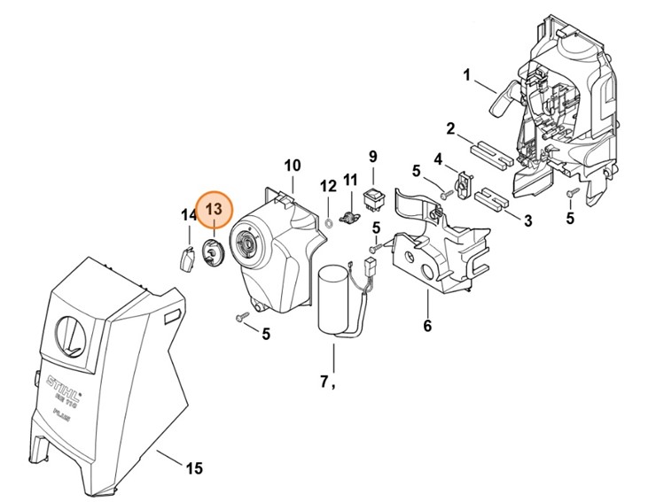 Pokrętło, Stihl 49504351000