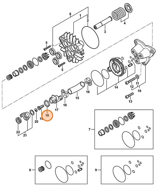 Nakrętka sześciokątna 3/4", Stihl 92102600758