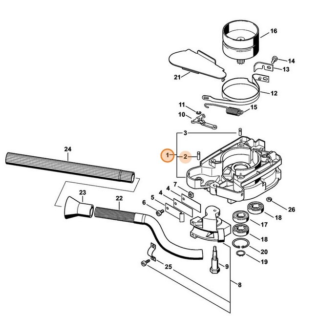 Obudowa sprzęgła, Stihl 43131600650
