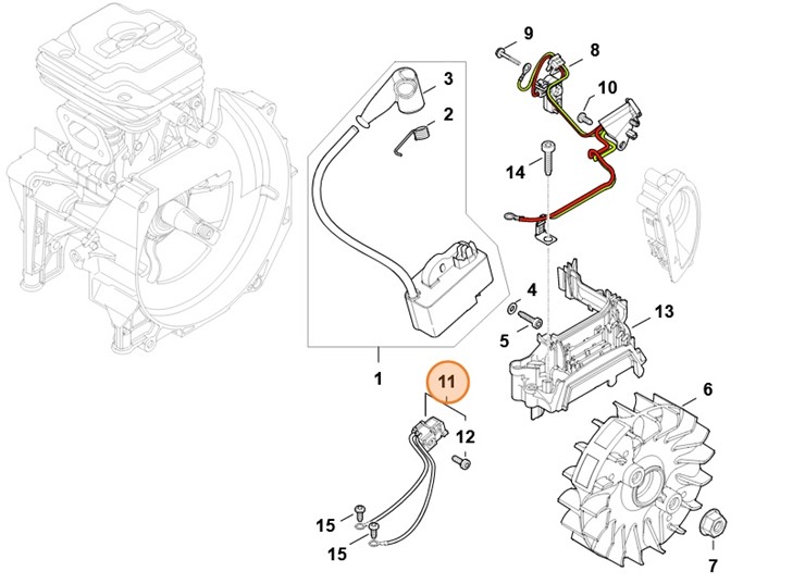 Wiązka kabli, Stihl 41474403004