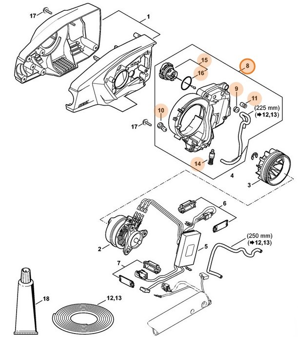 Zbiornik oleju, Stihl LA033504400
