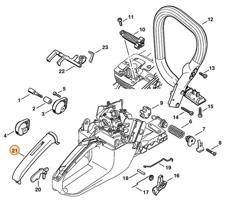 Okładzina uchwytu, Stihl 11357910600