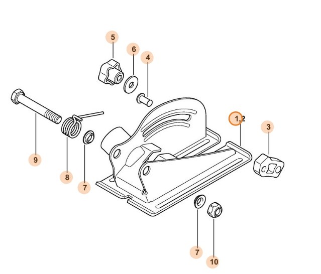 Ogranicznik głębokości z króćcem odsysającym, Stihl 48646900801