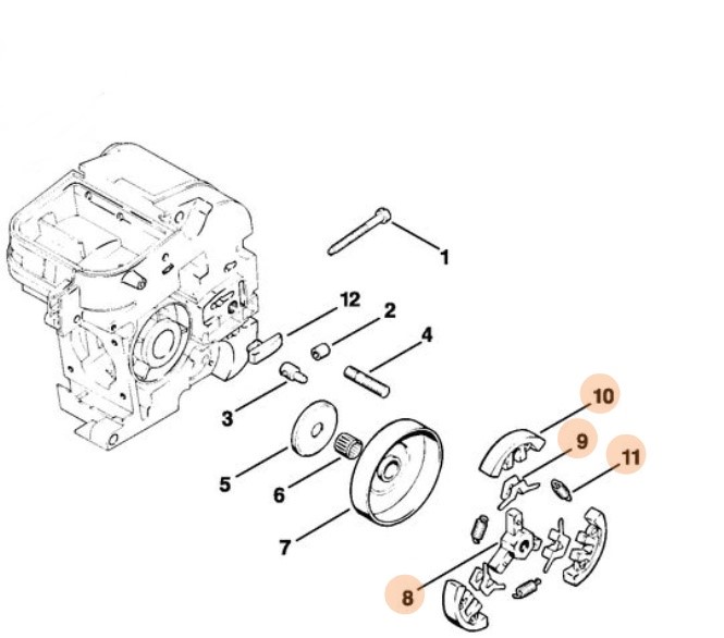 Sprzęgło, Stihl 11201602003