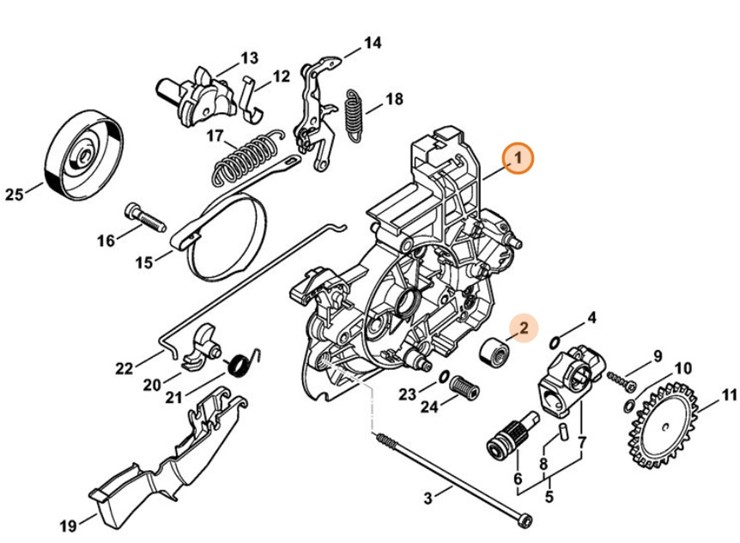 Obudowa przekładni, Stihl 12086400506