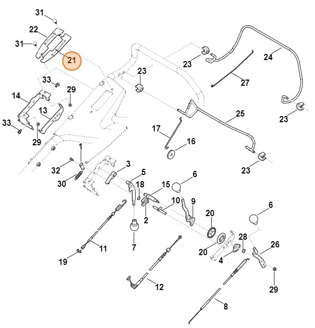 Osłona blaszana, str. lewa, Stihl 63787631600