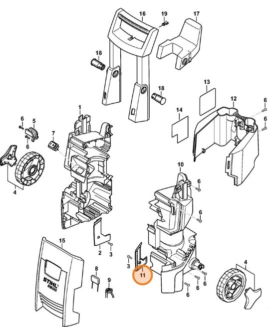 Osłona lewa, Stihl 47877917501