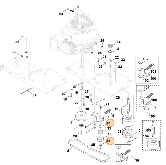 Podkładka zaciskowa, Stihl 60127640500