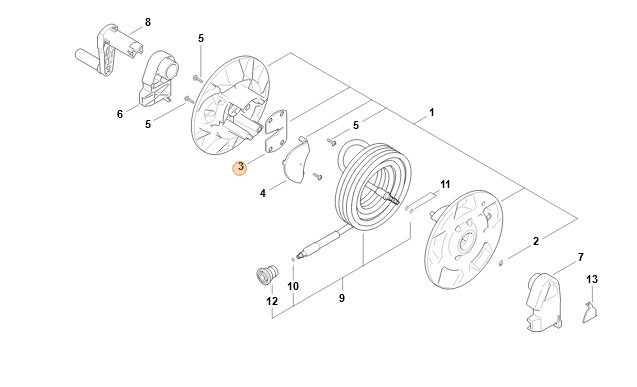 Prowadzenie węża, Stihl RE017931801