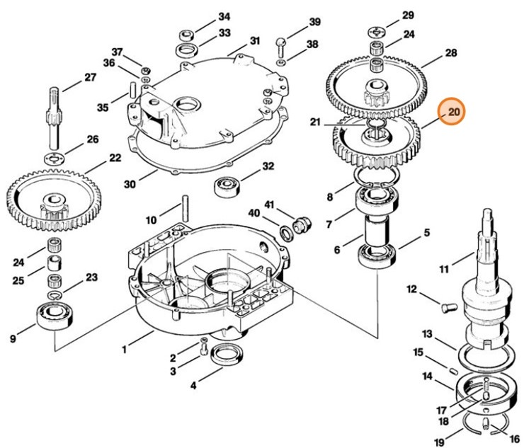 Koło odbioru napędu, Stihl 43086420700