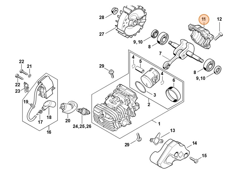 Misa korbowa, Stihl 11370212503
