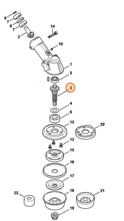 Zestaw zębnika, Stihl 41476407302