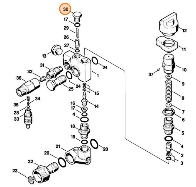 Śruba zamykająca, Stihl 47165180110