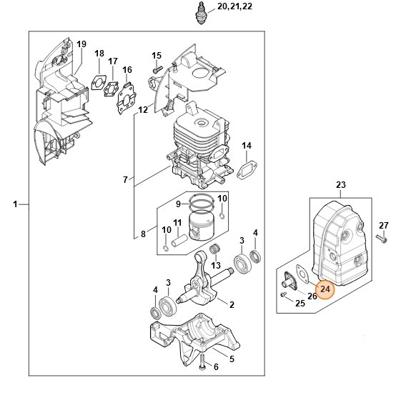 Uszczelka, Stihl 42441490506
