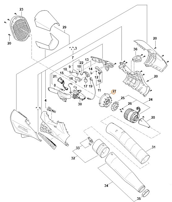 Stożek wlotu, Stihl BA017611101