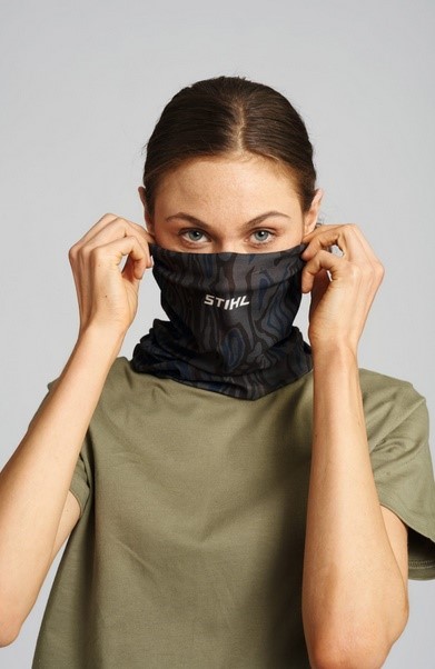 Szal komin BARK zielony/niebieski 04216000205