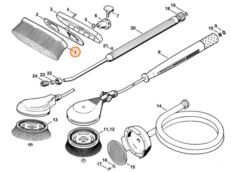 Szczotka wymienna, Stihl 49005042700