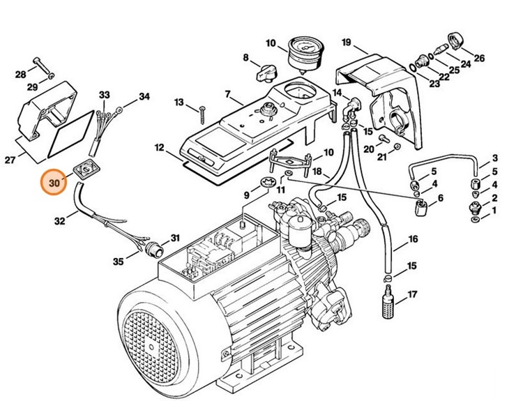 Pokrywa zamykająca, Stihl 47056021000