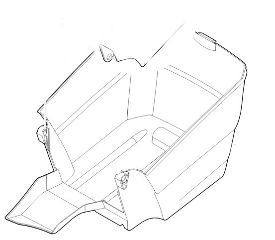 Dolna część kosza na trawę, Stihl 63117039602