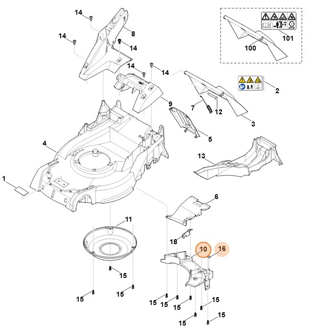 Pokrywa, Stihl 63647802000