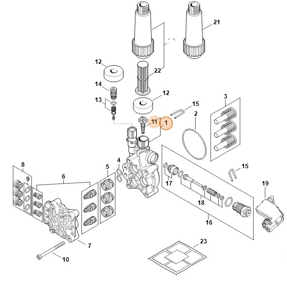 Korpus pompy, Stihl 49507004000