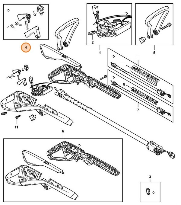 Zestaw elementów obsługowych, Stihl 45120073800