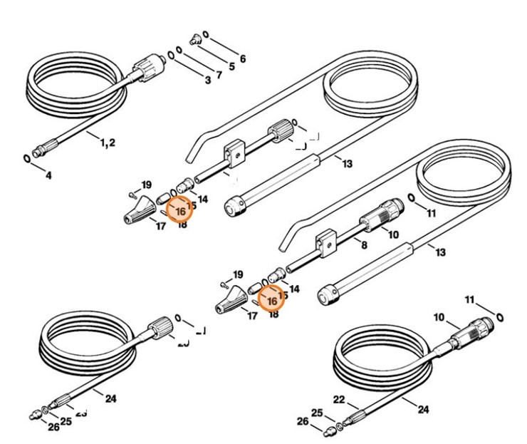Dysza natryskowa, Stihl 49155021031