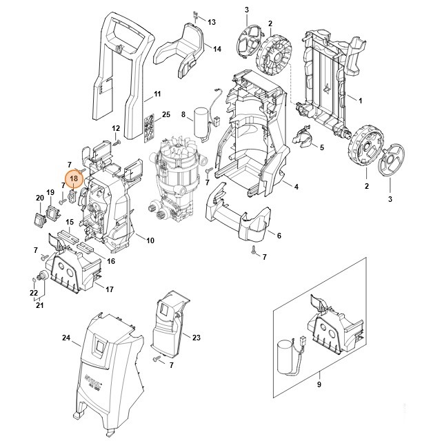Ściągacz do wiązania kabli, Stihl 49504312501