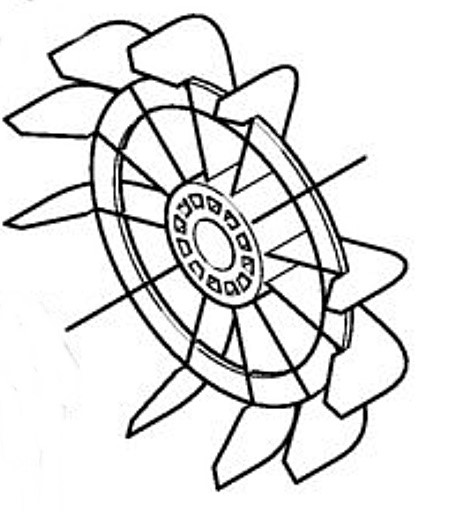 Koło łopatkowe wentylatora, Stihl 47386073000