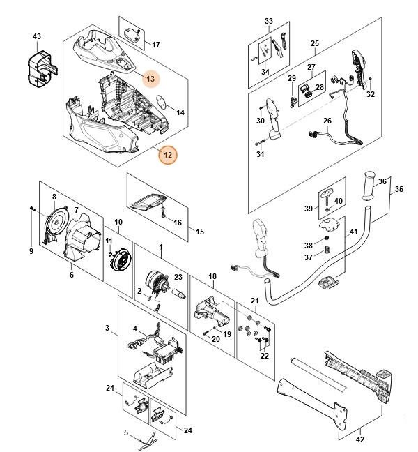 Obudowa silnika, Stihl FA026000803