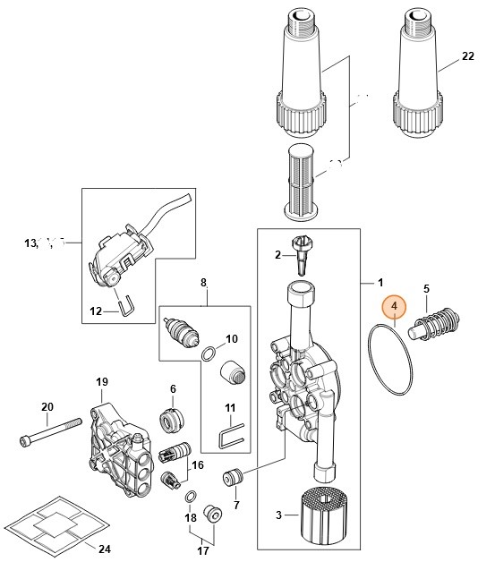 Okrągły pierścień uszczelniający, Stihl 96459513327